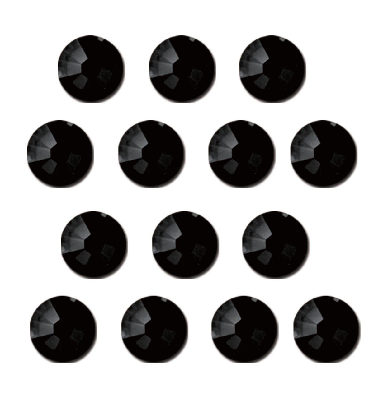 Jet (Black) Hot-fix Rhinestone Minibag | CrystAX