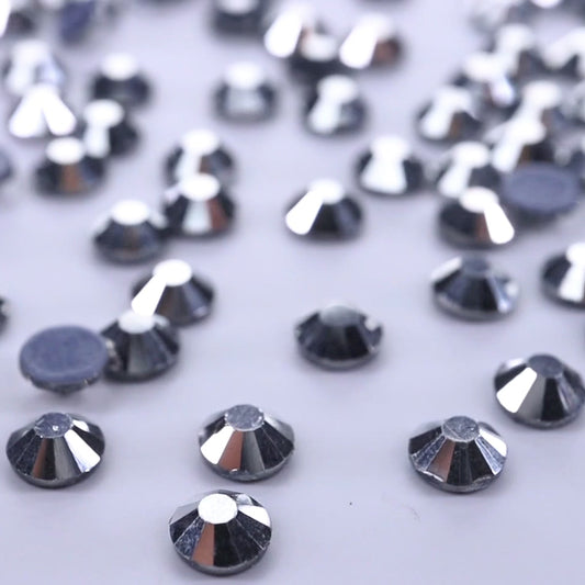 Silver Hematite Hot-fix Rhinestone Probag | CrystAX