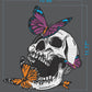21099 Skull With Butterfly