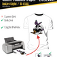 Glitter Transfer Paper / Inkjet - Light / IL-15GL / 150 Micron (10 Sheets/Bags)