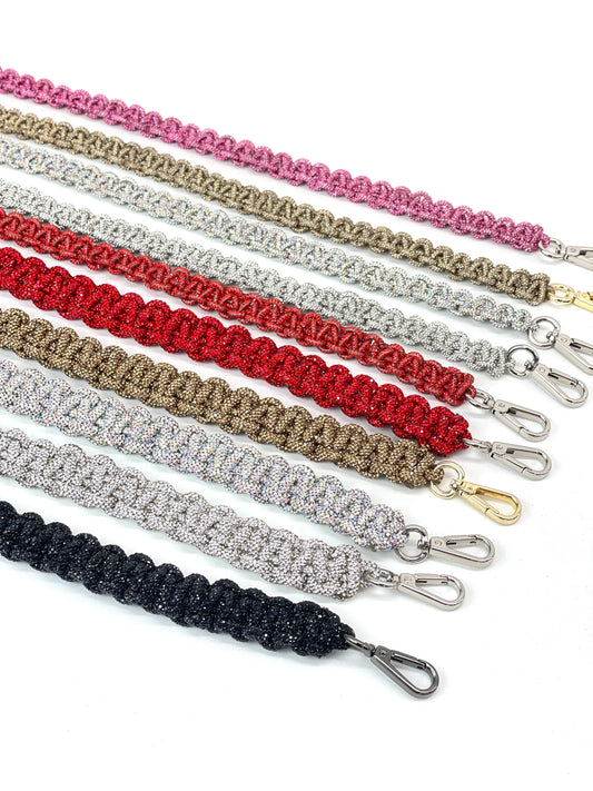 Rhinestone Braided Strap