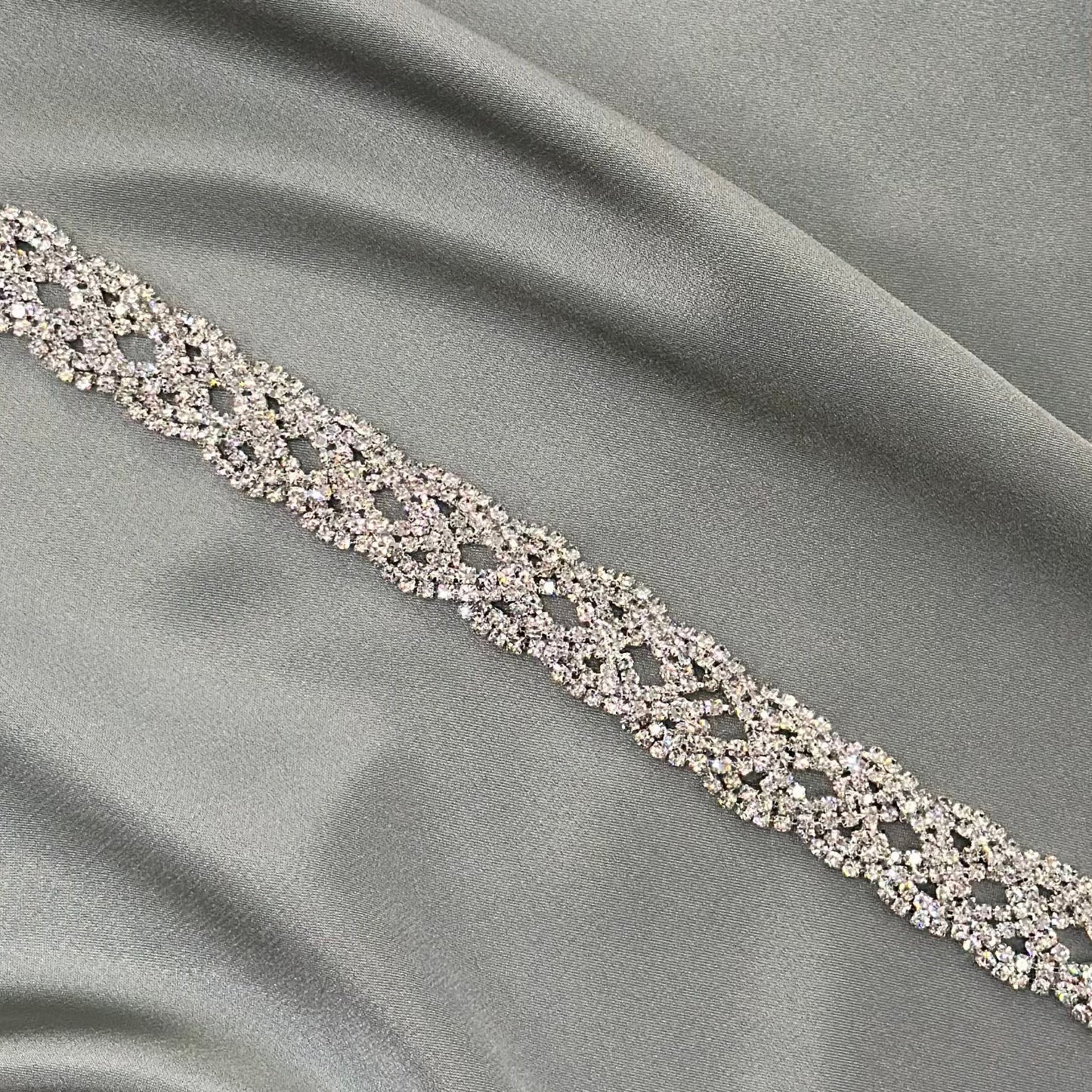 Rhinestone braided trim LA-289 by yard