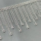 Rhinestone Fringe Drops end LA-290 by yard