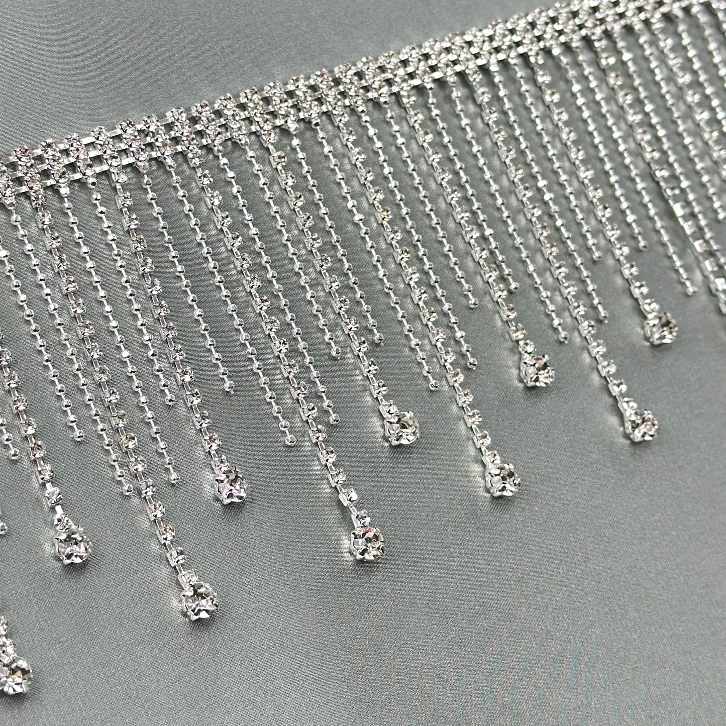 Rhinestone Fringe Drops end LA-290 by yard