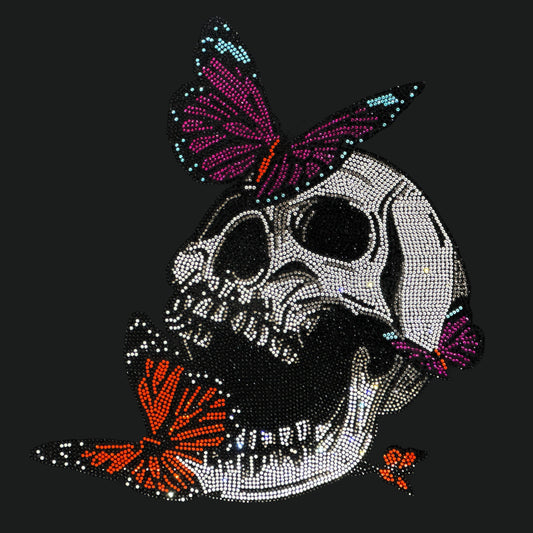 21099 Skull With Butterfly