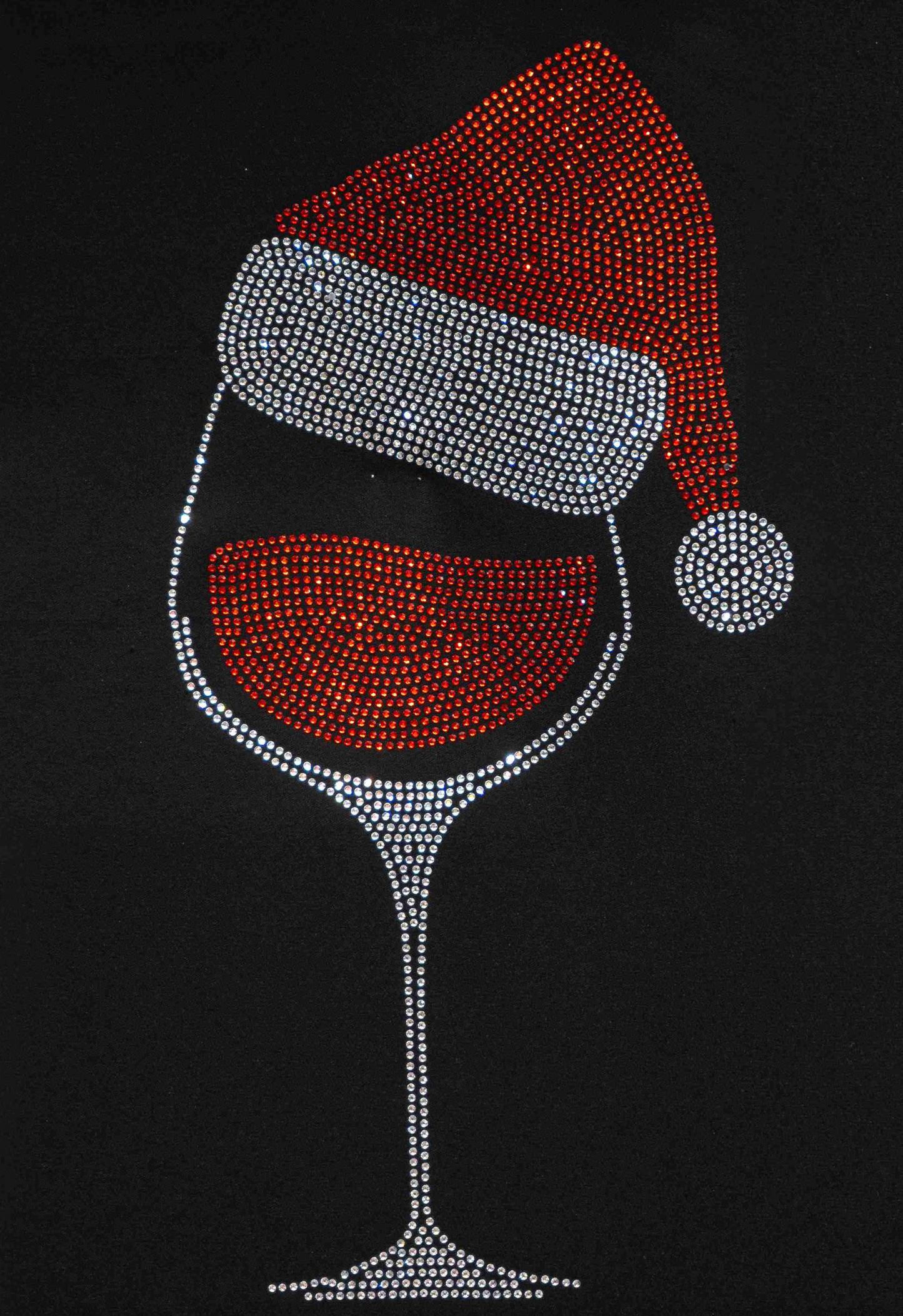 22036 Christmas Wine Glass