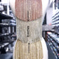 8 inches Rhinestone Fringe