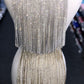 12" Inch Rhinestone Fringe