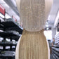 12" Inch Rhinestone Fringe